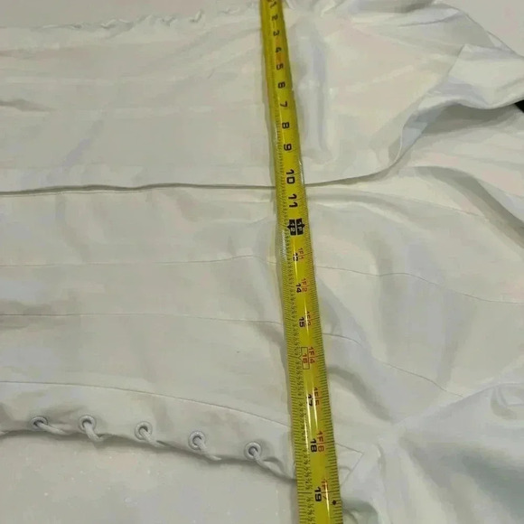 Lafayette 148 women’s button down white cotton shirt w/laced up sides size 6 - Picture 7 of 11